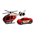 Heroes de la ciudad, Helicóptero + Coche de bomberos (Luz y sonido)