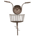 Reloj de pared bicicleta plateada decoracion