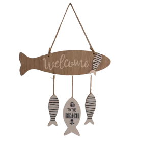 Cartel marinero welcome madera