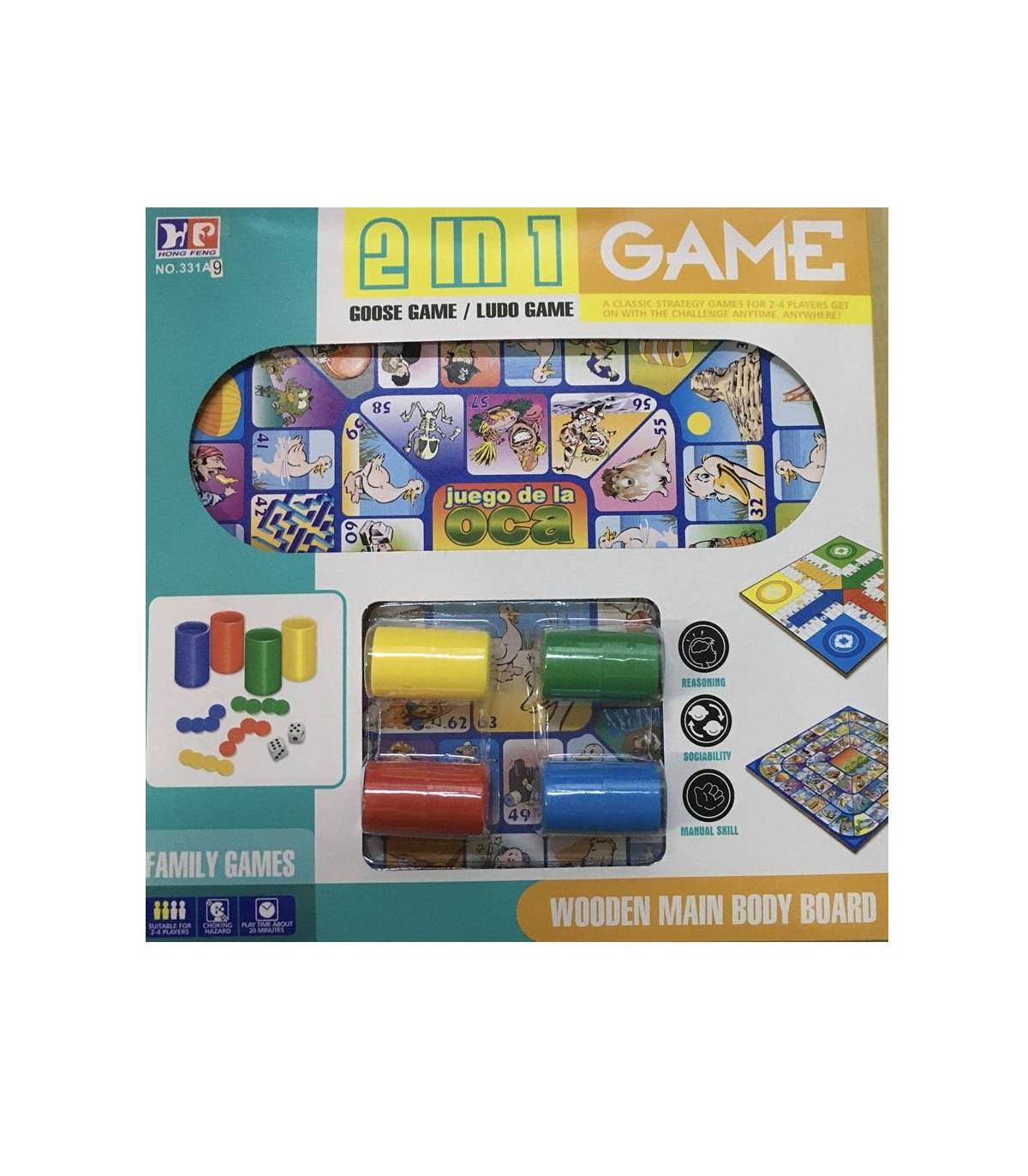 Parchís + Oca tablero 2 en 1