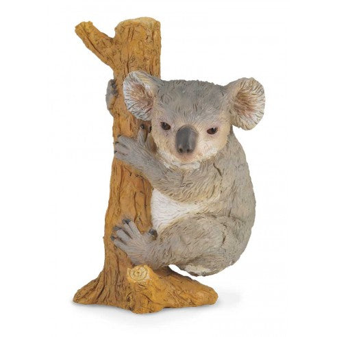 Figuras de animales de colección ideal para niños o para coleccionistas amantes de los animales, figura de koala trepando en árbol