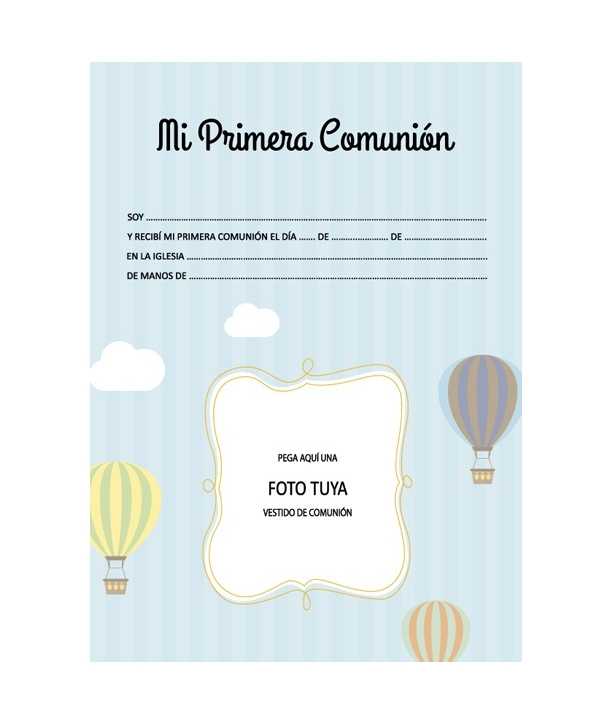 Libro de firmas "Mi primera Comunión"