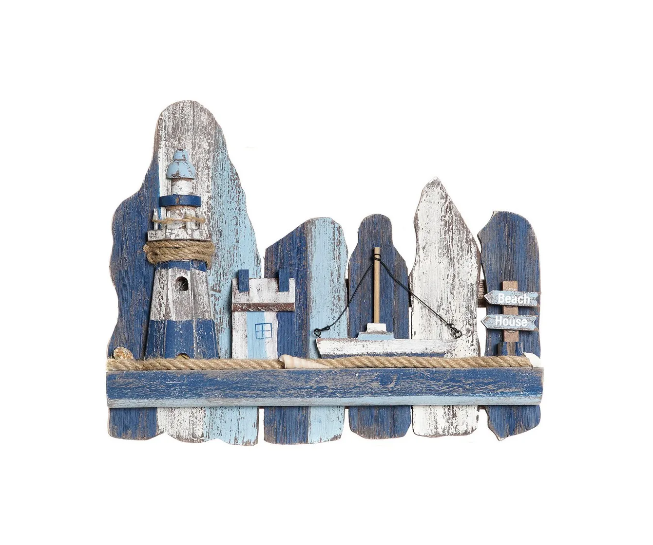 Decoracion de pared marinera con luz led