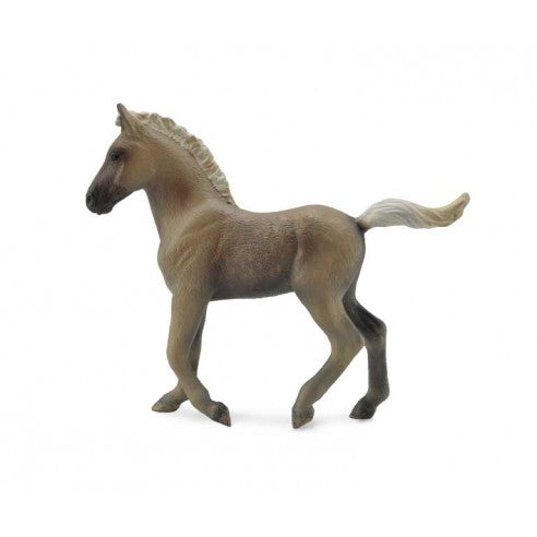 Figura potro de las montañas rocosas color marrón chocolate ideal para niños o para coleccionar, figuras de animales para el Belén, figuritas de animalitos para el Pesebre de Navidad