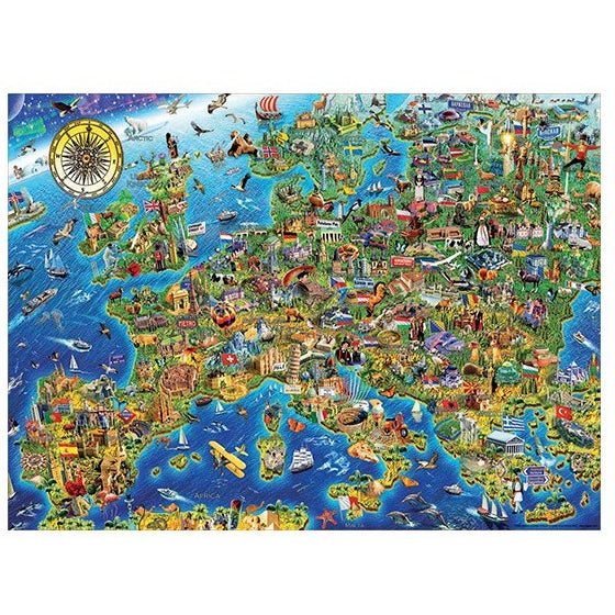 Puzzle Educa, Mapa de Europa (500 piezas)