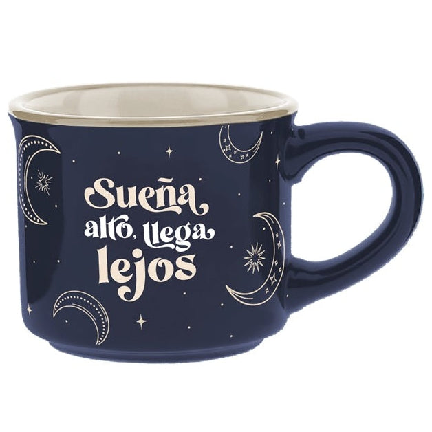 Taza espresso "Sueña alto, llega lejos"
