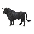 Figura de toro de lucha español negro ideal para niños o para coleccionar, figuras de animales para el Belén, figuritas de animalitos para el pesebre de Navidad