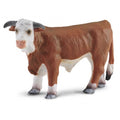 Figura de toro hereford marrón ideal para niños o para coleccionar, figuras de animales para el Belén, figuritas de animalitos para el Pesebre de Navidad