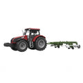 Tractor rojo con apero (Fricción, luz y sonido)