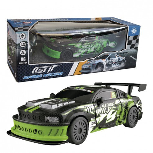 Vehículo Gt-Speed Racing Negro/Verde R/C